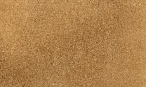 Madewell The Essential Bucket Tote In Suede In Tawny Khaki