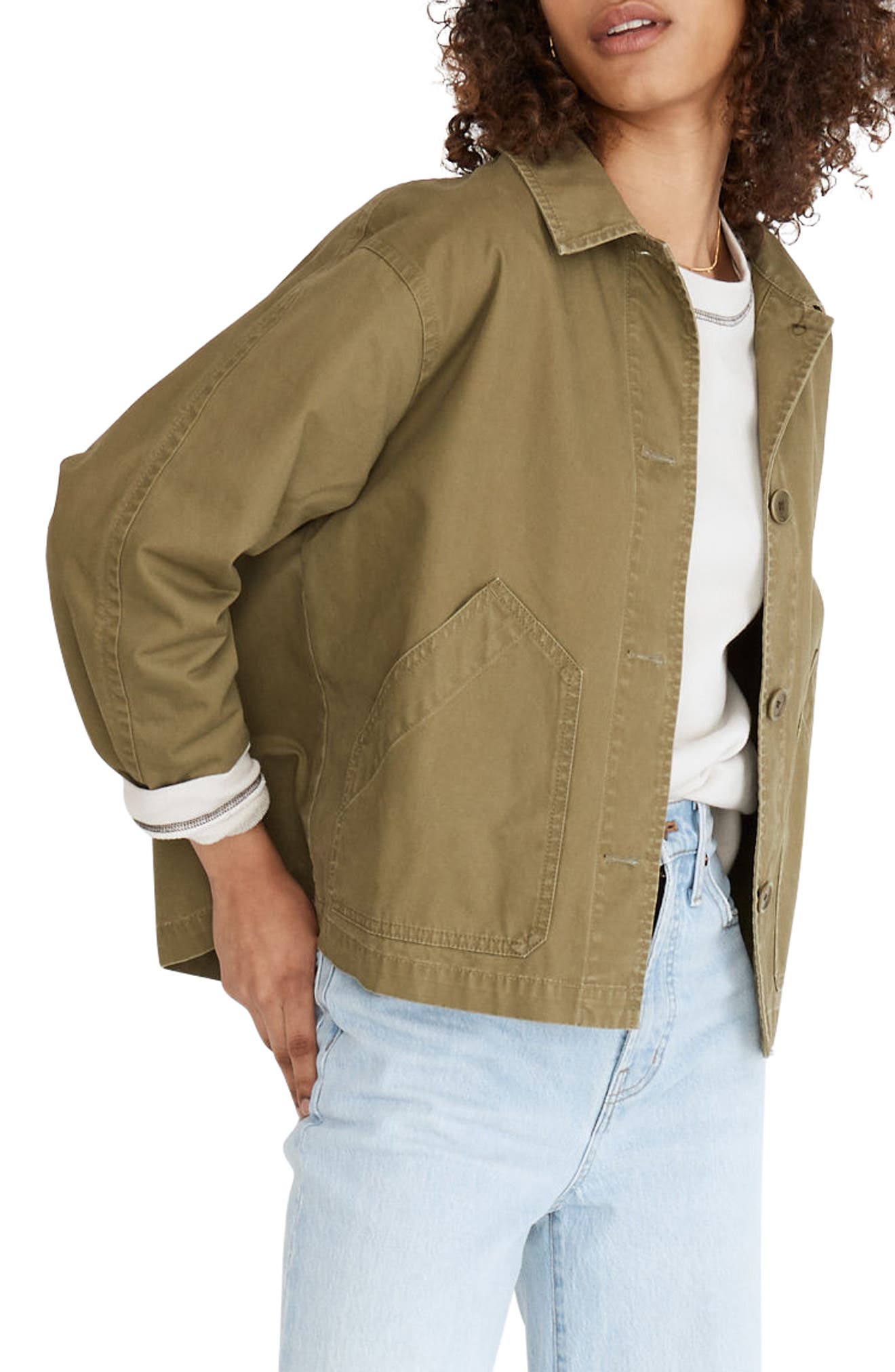 Madewell Baylow Crop Chore Jacket 
