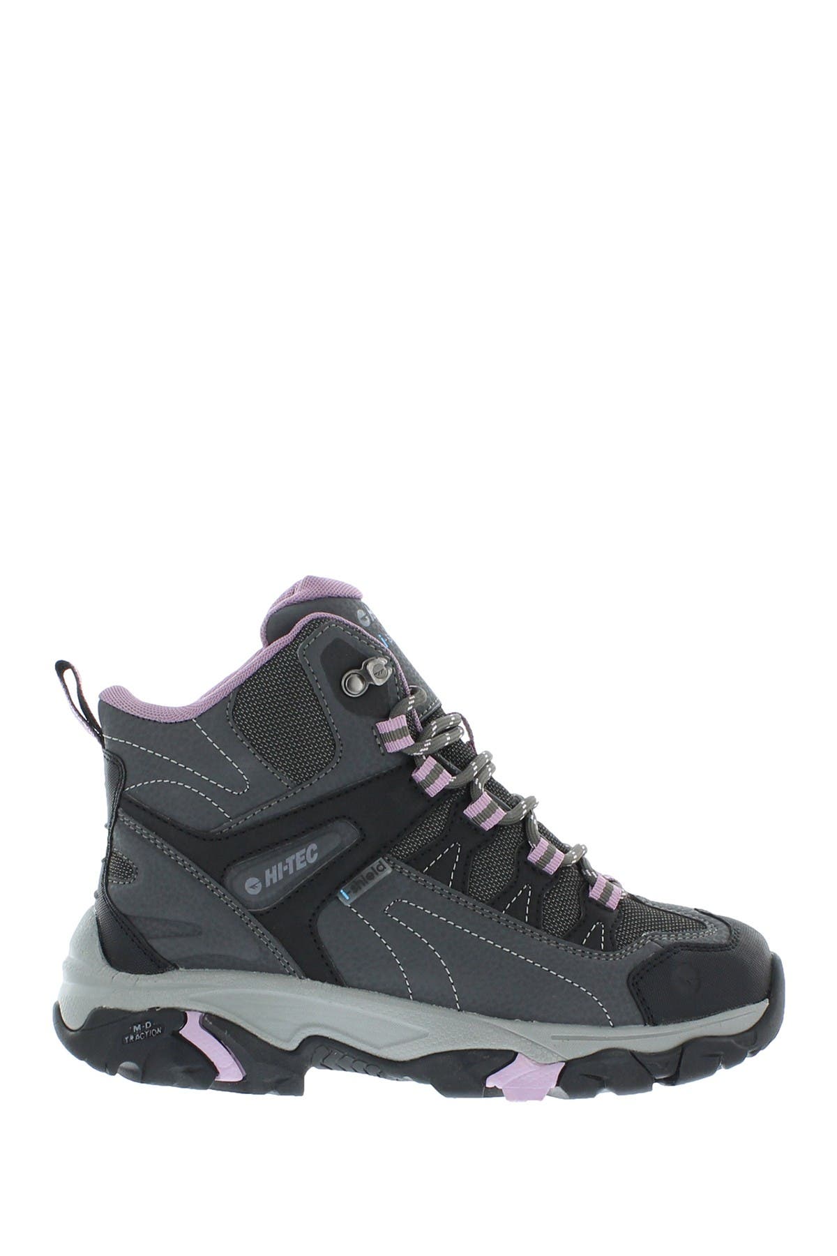 Hi-tec Thorpe Mid Hiking Boot In Charcoal/grape ModeSens