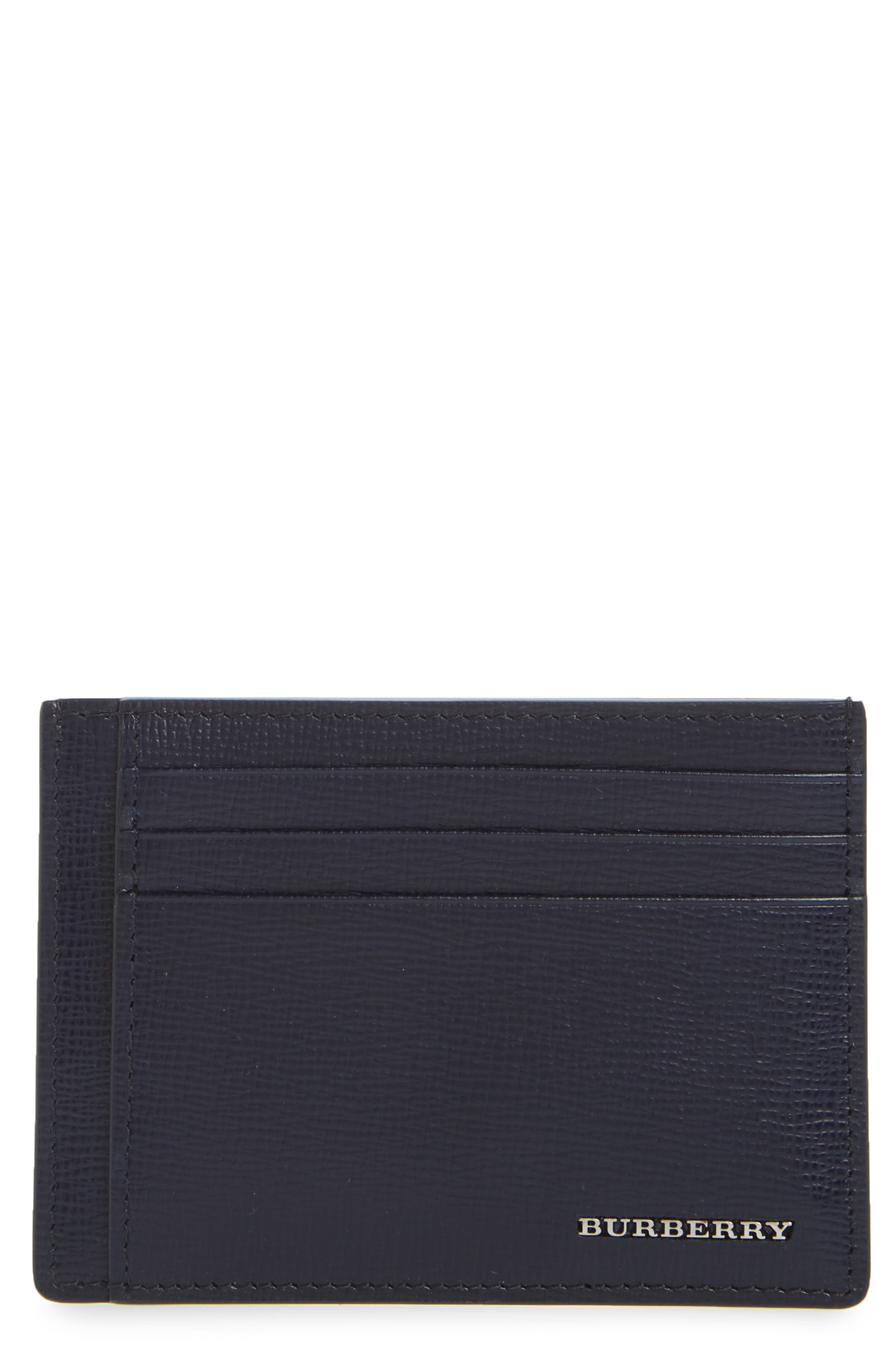 Burberry 'Chase' Money Clip Card Case 