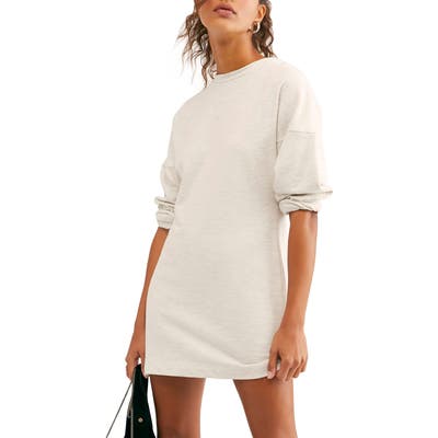 Endless Summer By Free People Magnolia Mini Sweatshirt Dress, Grey