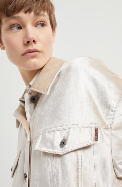 Shop Brunello Cucinelli Four-pocket Jacket In Rose Gold