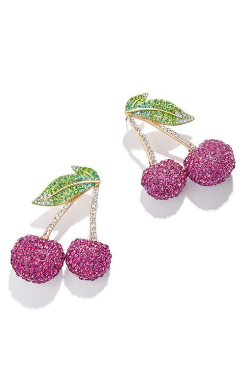 Pick of the Bunch Pavé Statement Earrings in Pink