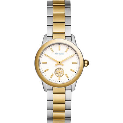 Tory Burch Collins Two-Tone Bracelet Watch, 32Mm