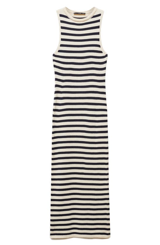 Shop Mango Eliot Sleeveless Sweater Dress In Navy