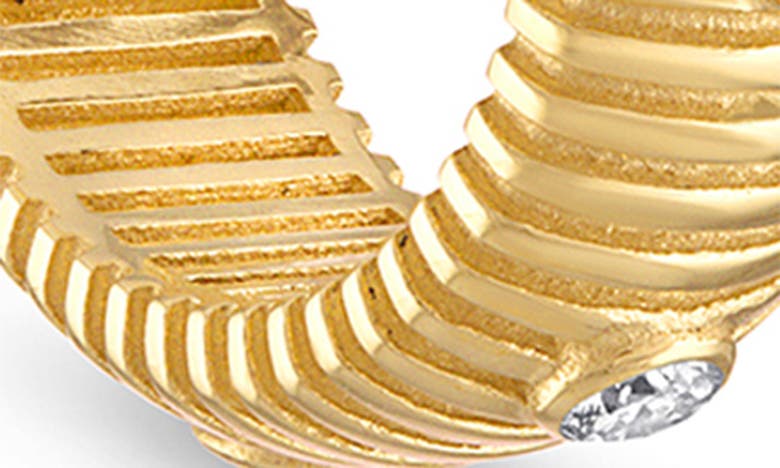 Shop Pamela Zamore Clio Diamond Small Hoop Earrings In Gold