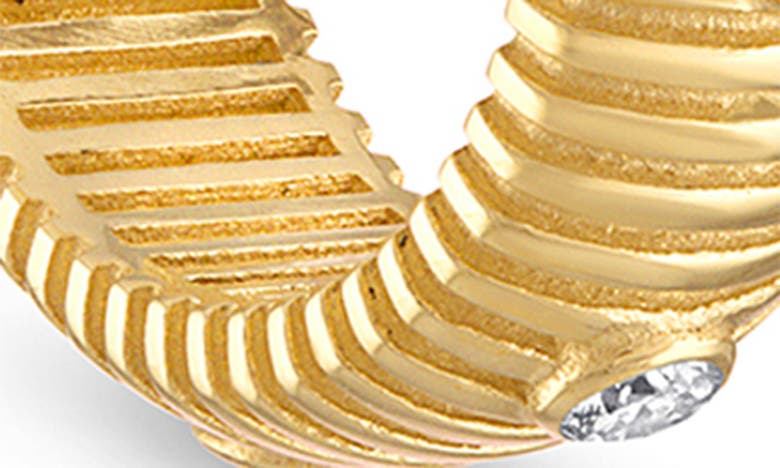Pamela Zamore Clio Diamond Small Hoop Earrings In Gold