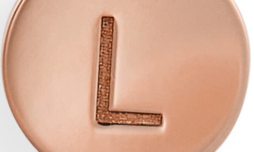 Meshmerise Initial Disc Charm Bracelet In Rose-l