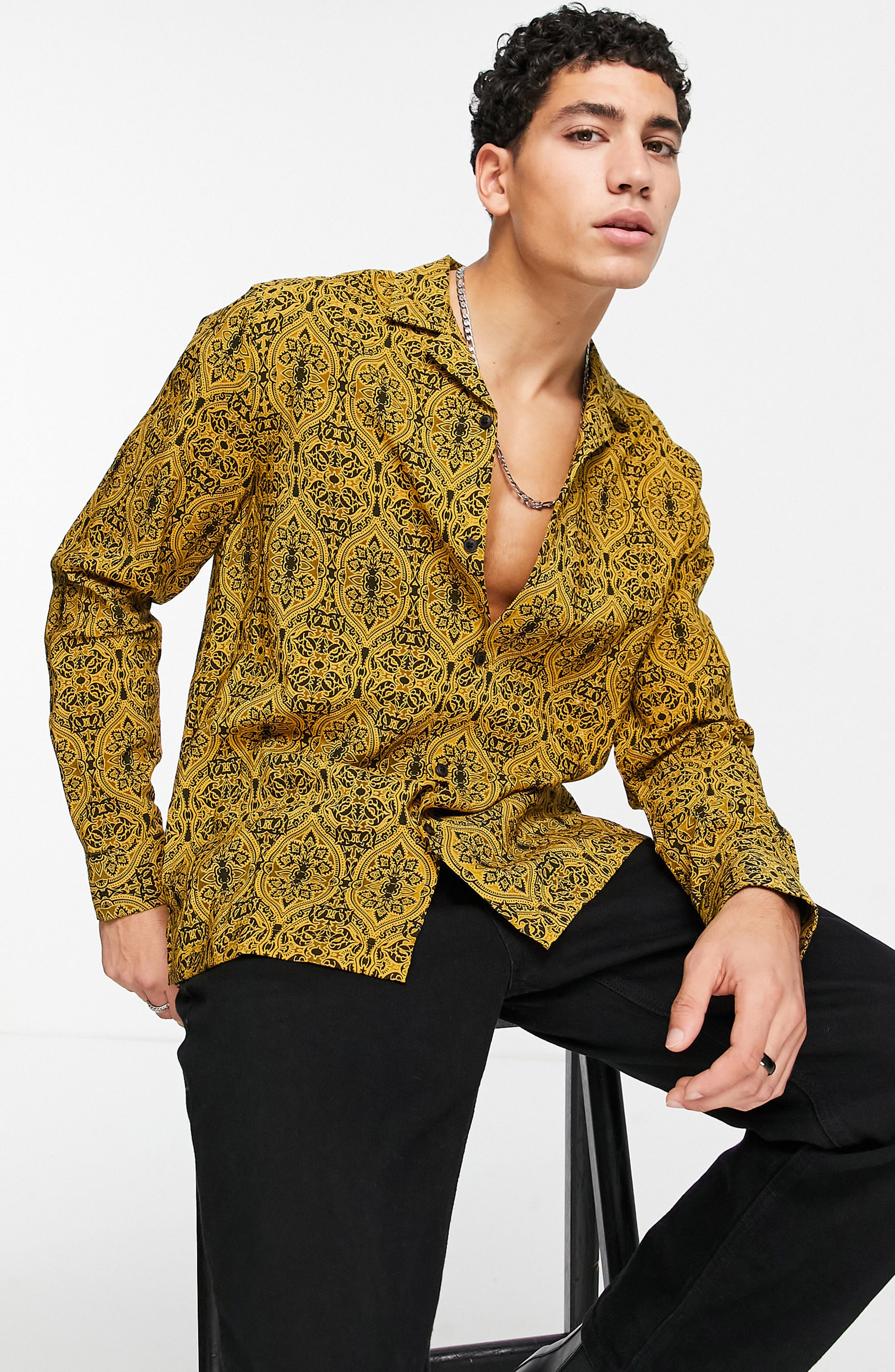 Paisley Print Button-Up Shirt | Nordstrom