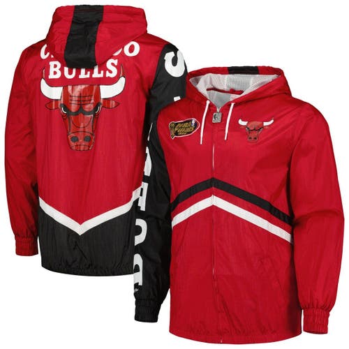 Men's Mitchell & Ness Red Chicago Bulls Undeniable Full-Zip Windbreaker Jacket