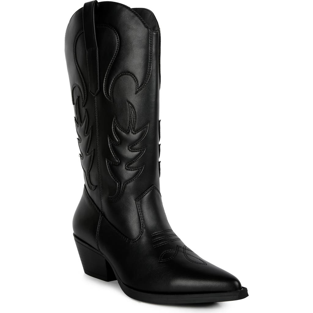 London Rag Ponsies Western Boot In Black