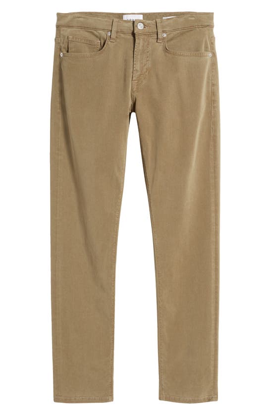 Shop Frame L'homme Slim Fit Five-pocket Twill Pants In Bay Leaves