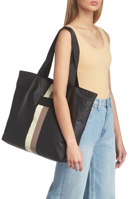 Aloha Collection Le Voyageur Day Tripper Tote - Cafe/black - 001 Talbots In Caffe On Black