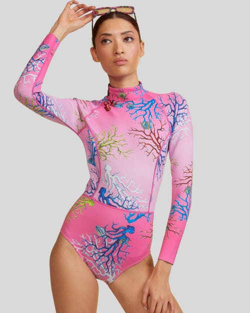 Cynthia Rowley Coral Wetsuit In Multi