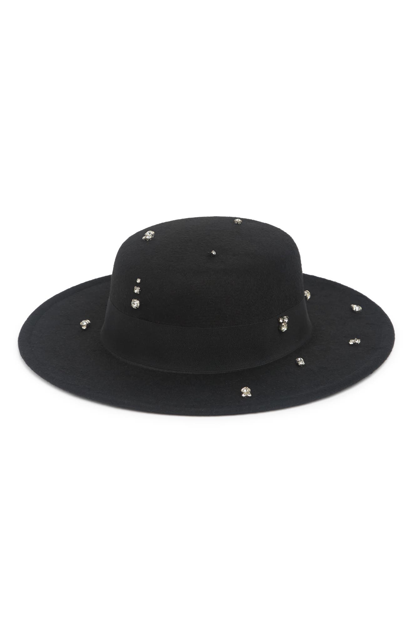 Steve Madden Embellished Fedora In Black ModeSens