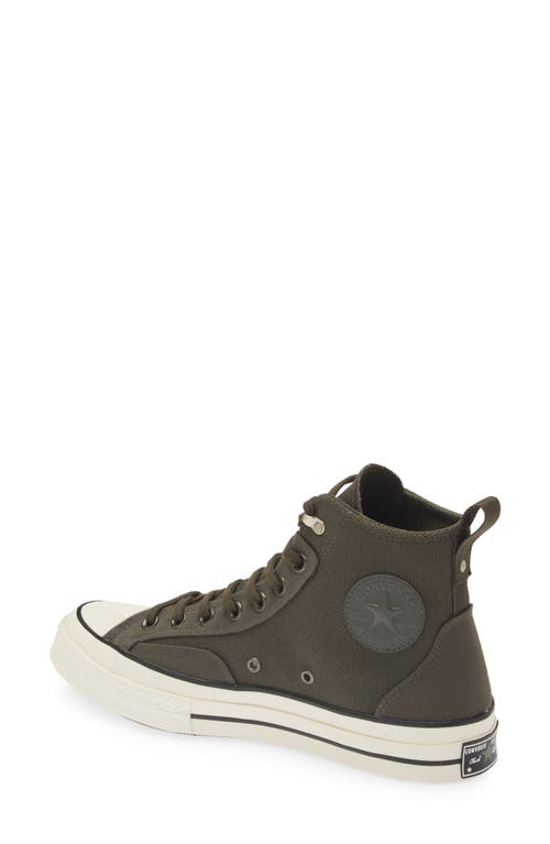 Converse Chuck70 Mens Lace-up Manmade Skate Shoes In Cave Green/cave Green/egret