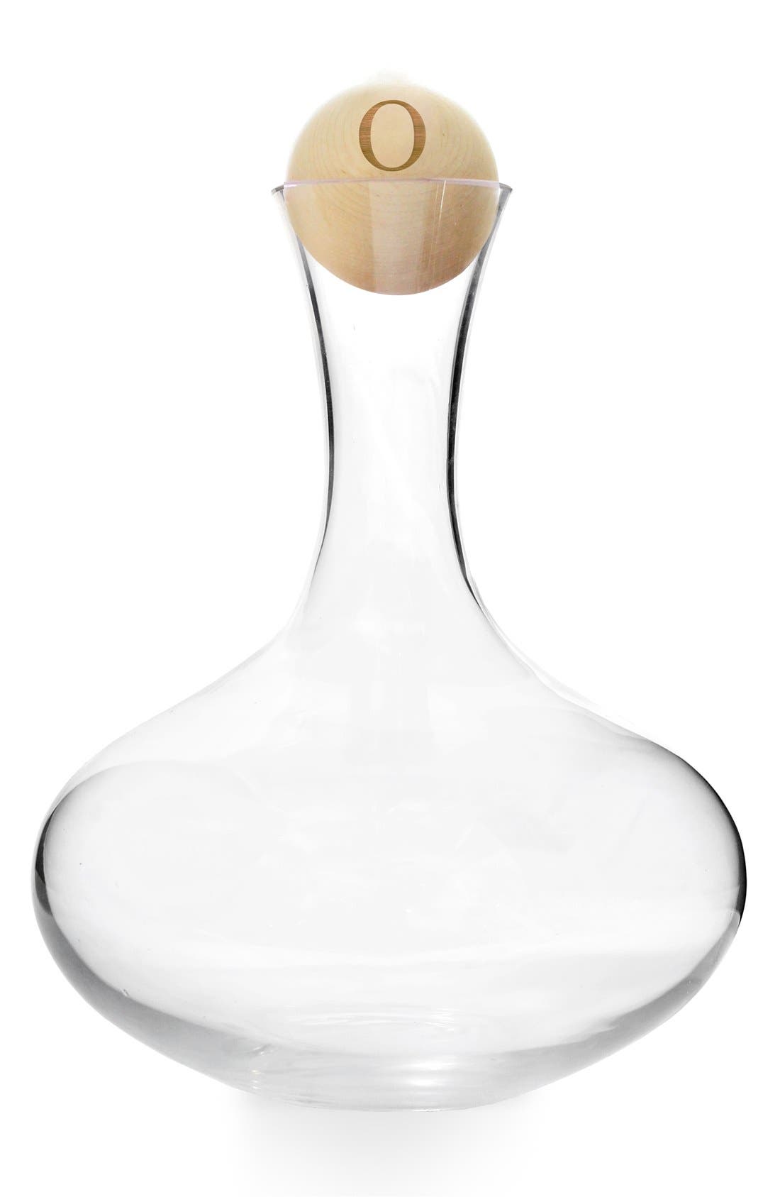 CATHY'S CONCEPTS,
                                        Monogram Wine Decanter,
                                        Main thumbnail 15, color,
                                        115
