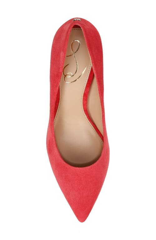 Shop Sam Edelman Hazel Pointed Toe Pump In Guava Pink