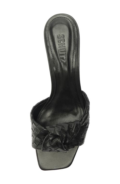 Schutz Kareena Knot Slide Sandal In Black