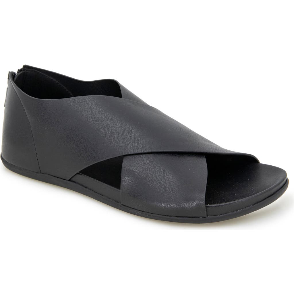 Reaction Kenneth Cole Selena Sandal In Black Stretch