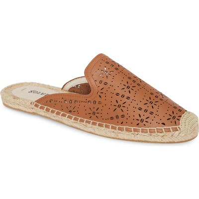 Soludos Ami Perforated Mule- Brown