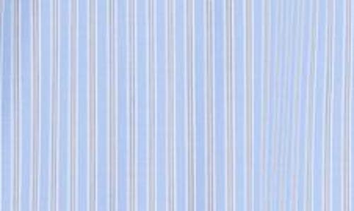 Shop Martine Rose Classic Logo Pinstripe Button-up Shirt In Blue-white Stripe