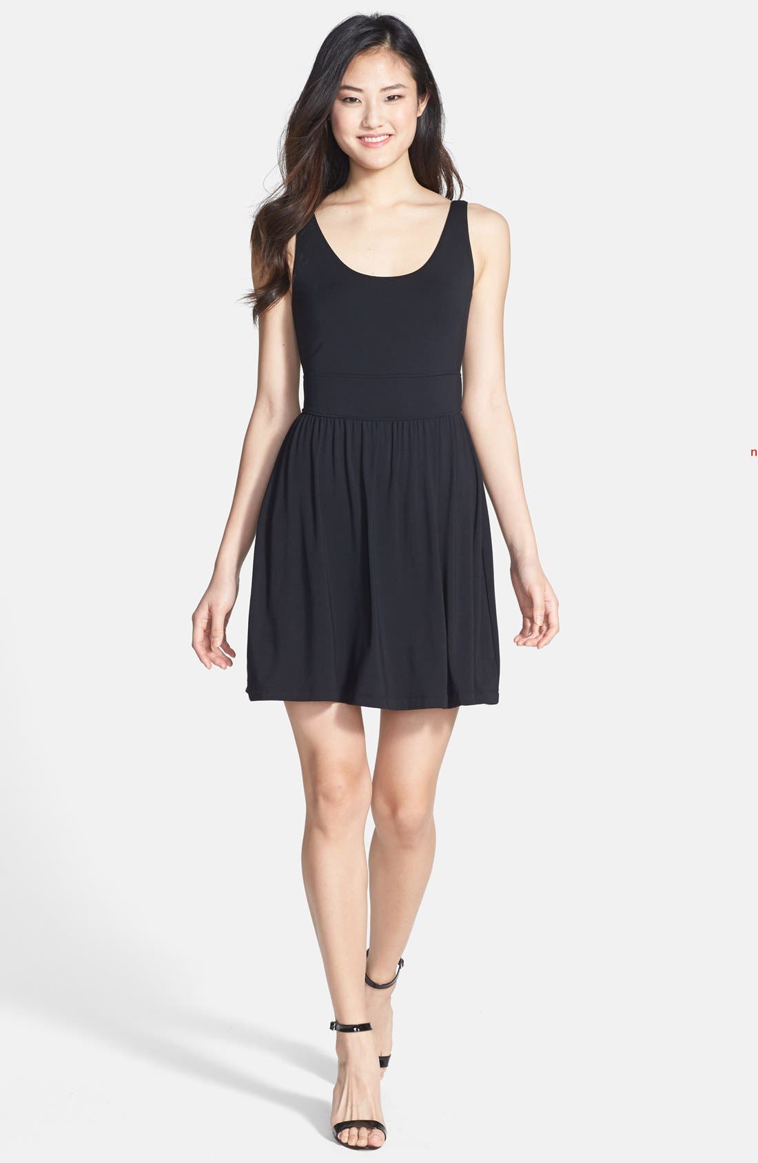 jersey flare dress