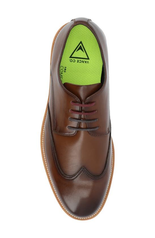 Vance Co. Evander Tru Comfort Wingtip Derby In Brown