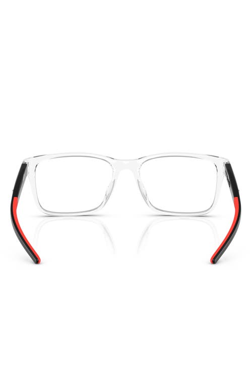 Scuderia Ferrari 56mm Square Optical Glasses In Crystal