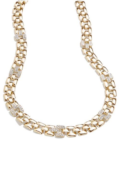 BaubleBar Simone Pavé Chain Necklace in Gold