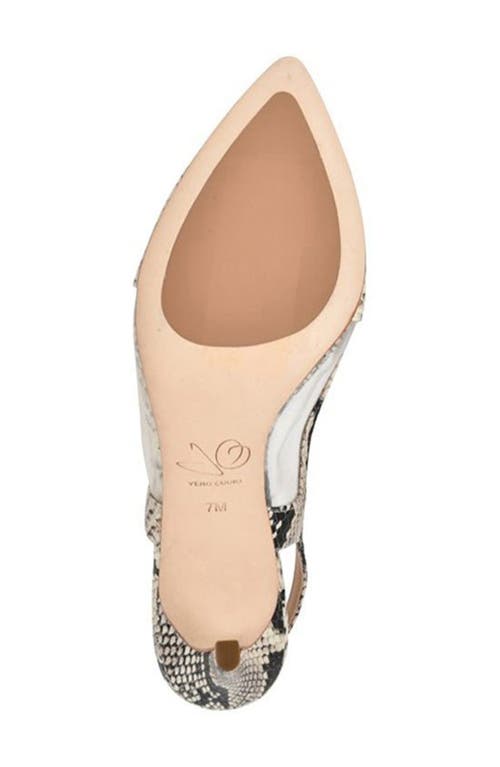 Joan Oloff Dance Slingback Pump In Natural Printed Snake