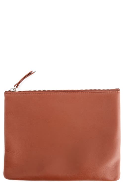 ROYCE New York Leather Travel Pouch in Tan at Nordstrom