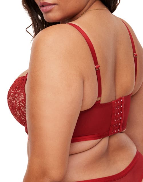 Shop Adore Me Diara Contour Balconette Bra In Dark Red