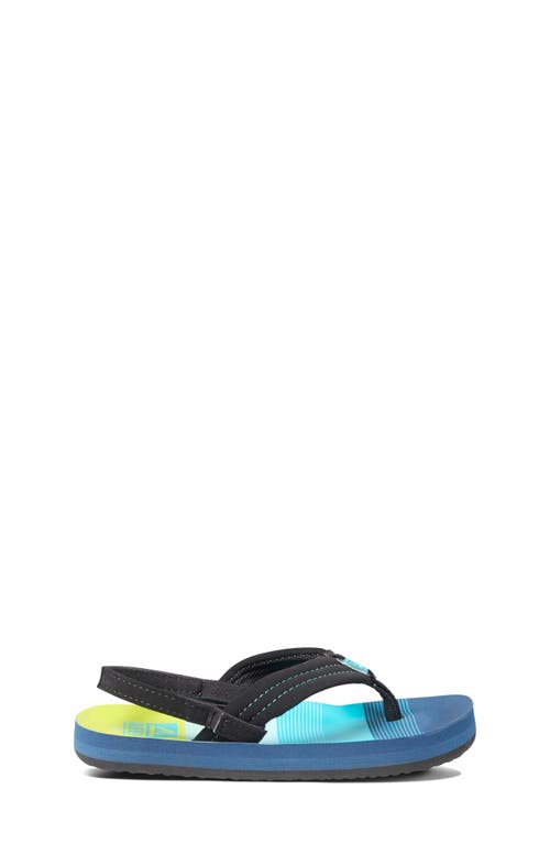 Shop Reef Kids' Little Ahi Flip Flop In Aqua/green