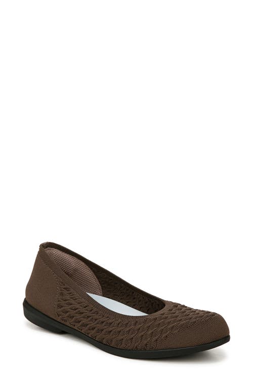 Bzees Khloe Knit Ballet Flat In Green