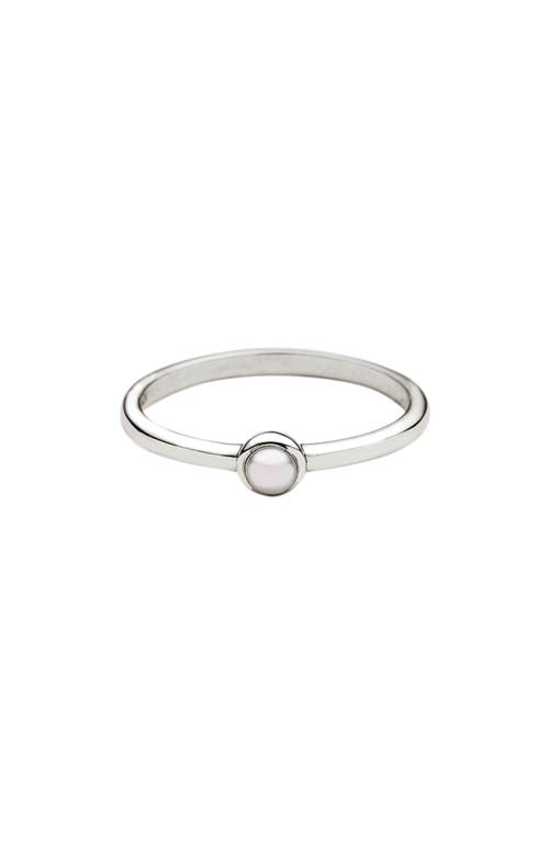 Awe Inspired Pearl Ring in Sterling Silver