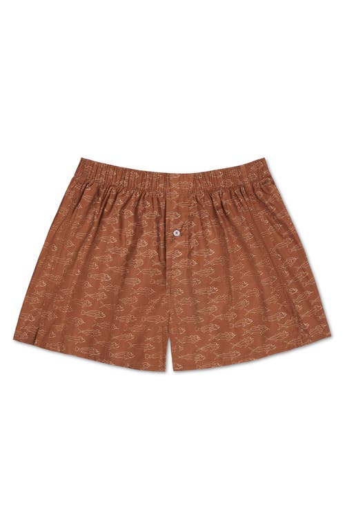DRUTHERS NYC DRUTHERS NYC ORGANIC COTTON SCHOOL OF FISH BOXER SHORT