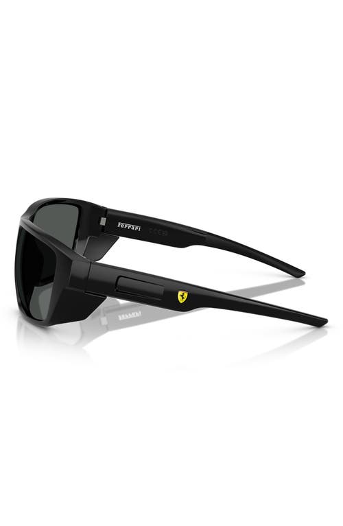 Shop Scuderia Ferrari 61mm Rectangular Sunglasses In Black