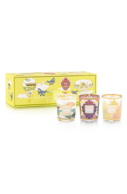 Baobab Collection Rio-Mexico-Miami Travel Candle Trio in Multicolor 