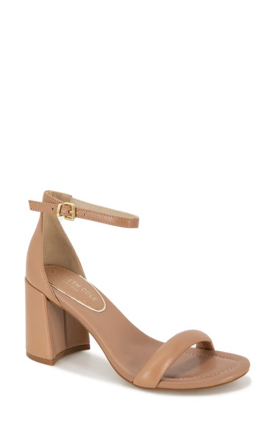 Kenneth Cole Women's Luisa Ankle Strap High Heel Sandals In Classic Tan