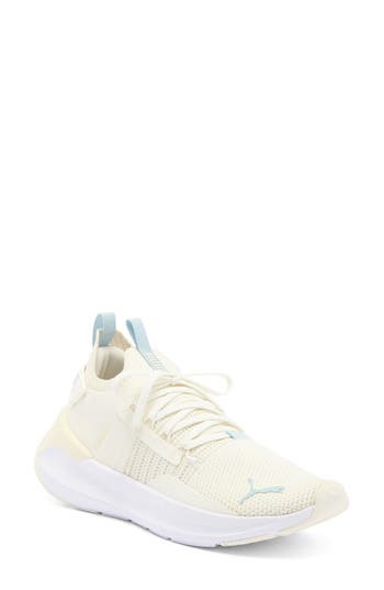 Puma Softride Symmetry Fuzion Sneaker In Warm White-frosted Dew