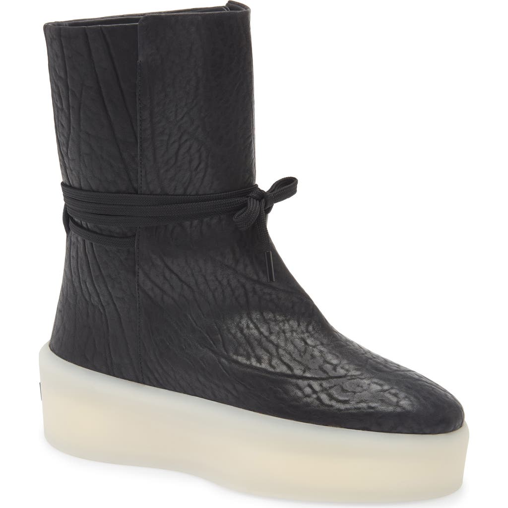 Fear of God Native Platform Boot in Leather Black