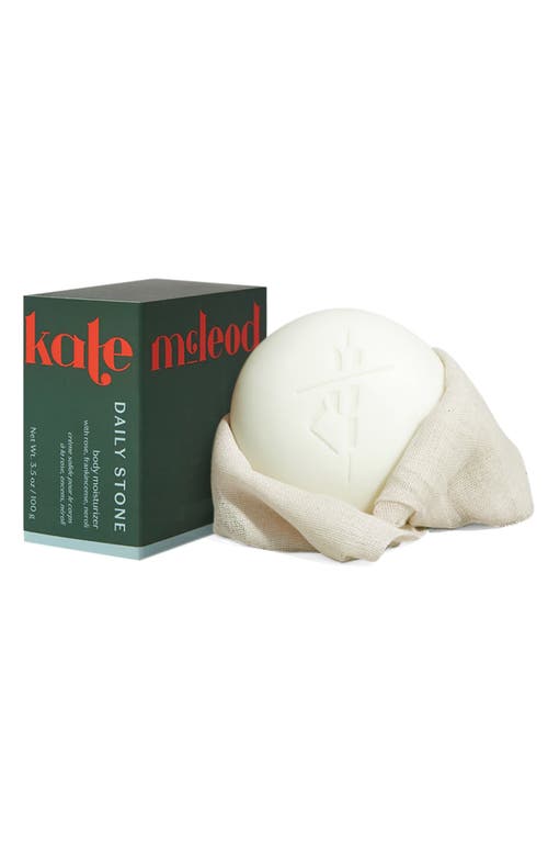 Shop Kate Mcleod The Daily Body Stone – Body Moisturizer Bar With Rose, Frankincense & Neroli In Refill