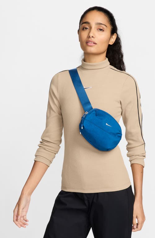 Shop Nike Aura Belt Bag In Court Blue/blue/matte Silver