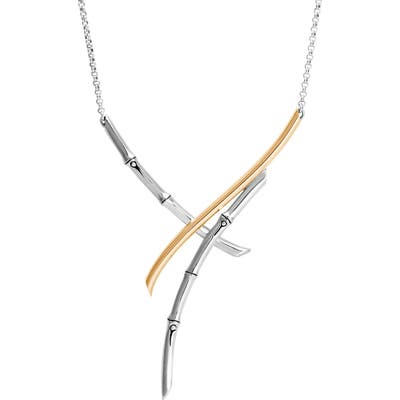 John Hardy Bamboo 18K Gold & Sterling Necklace