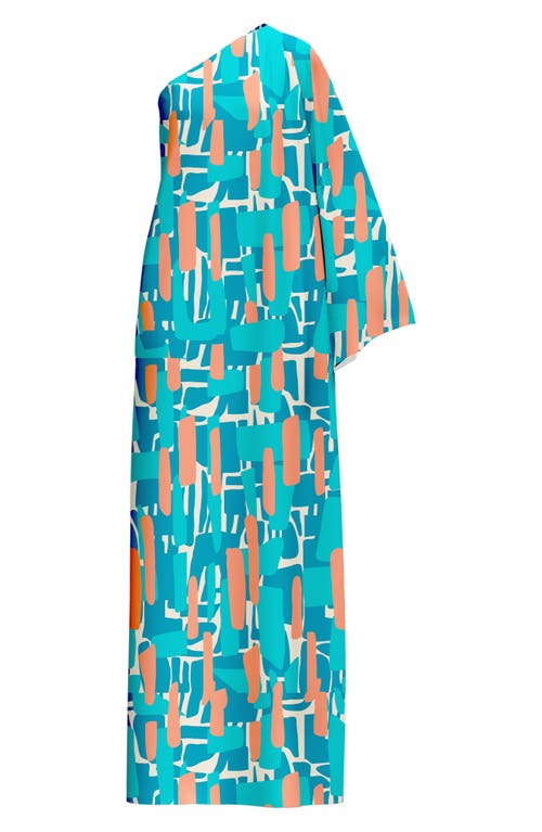DIARRABLU Satu One-Shoulder Dress in Blue