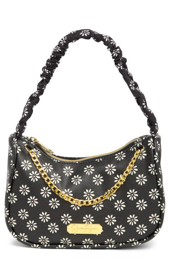 Jessica Simpson Kids' Daisy Print Shoulder Bag In Black