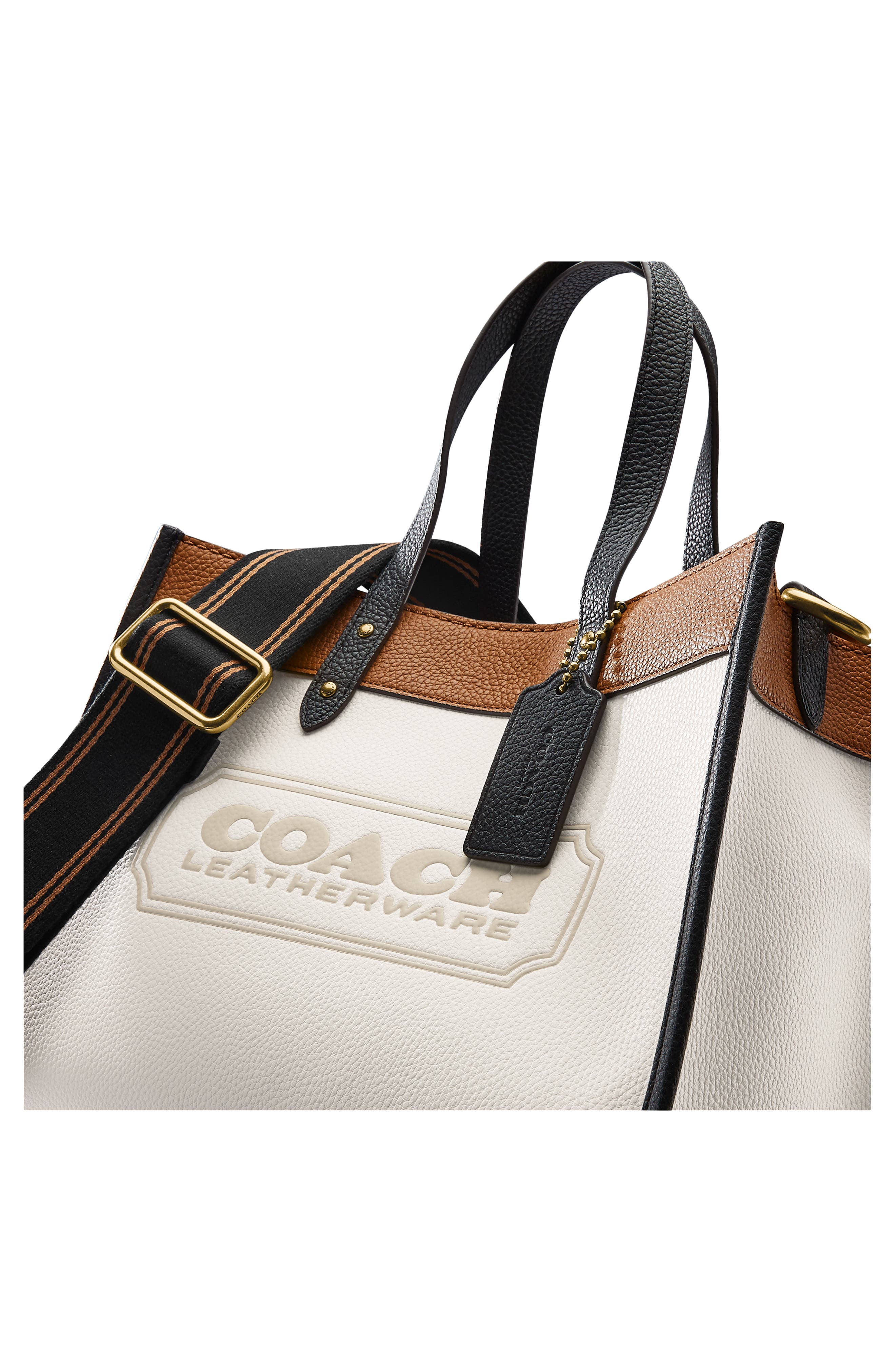COACH Field Logo Embossed Colorblock Tote Nordstrom