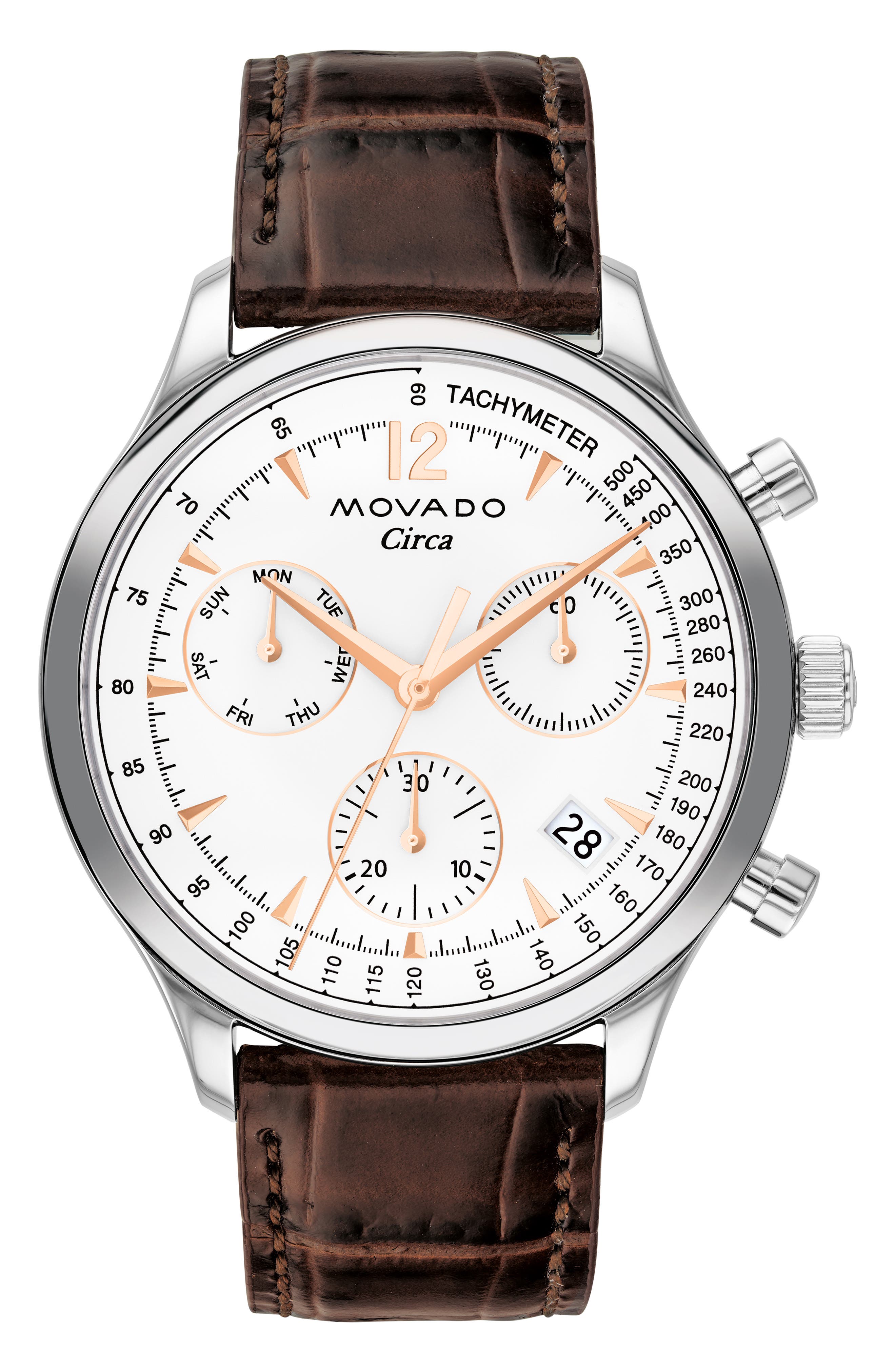movado rose gold watch nordstrom