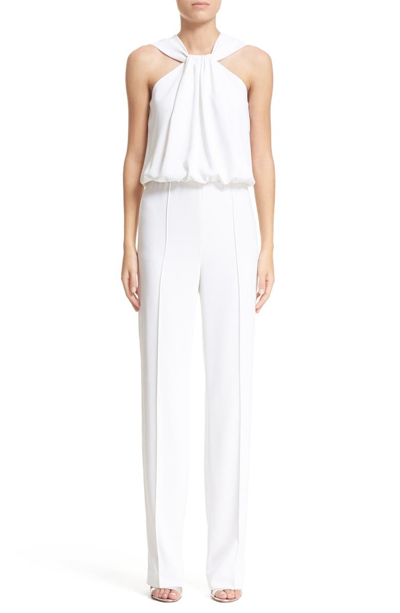 St. John Collection Classic Cady Halter Jumpsuit | Nordstrom